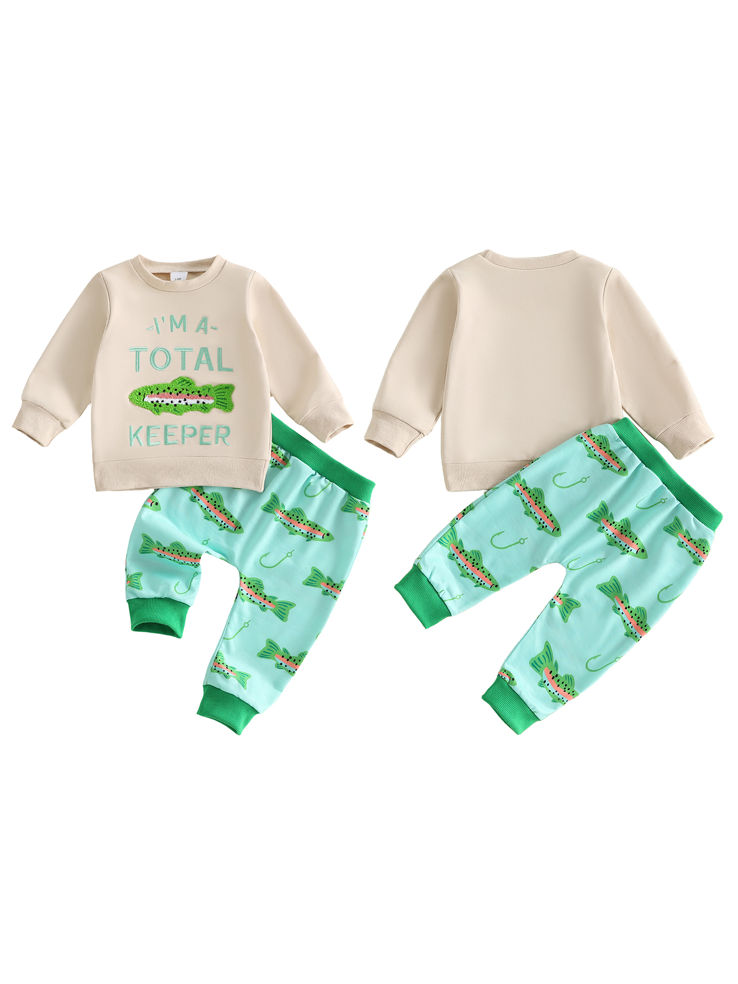 Toddler Legging Set - Toddler Girl Winter Outfit Letter Embroidery