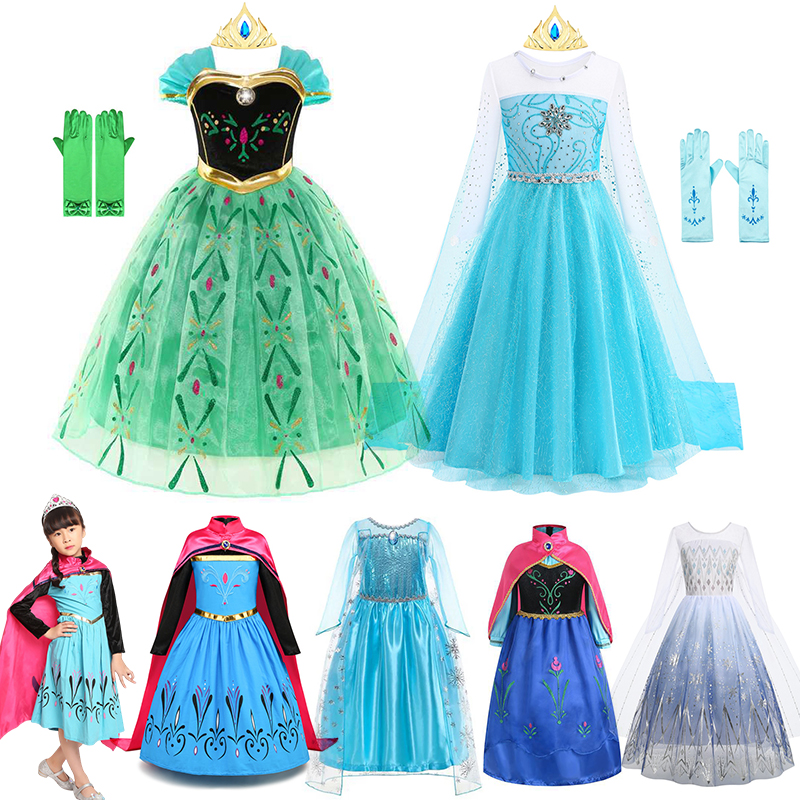 Baby Clothing Size - Elsa Anna Princess Dresses Girls Mesh