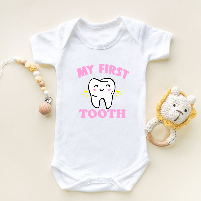 Romper Onesie Baby - I Got My First Tooth Print
