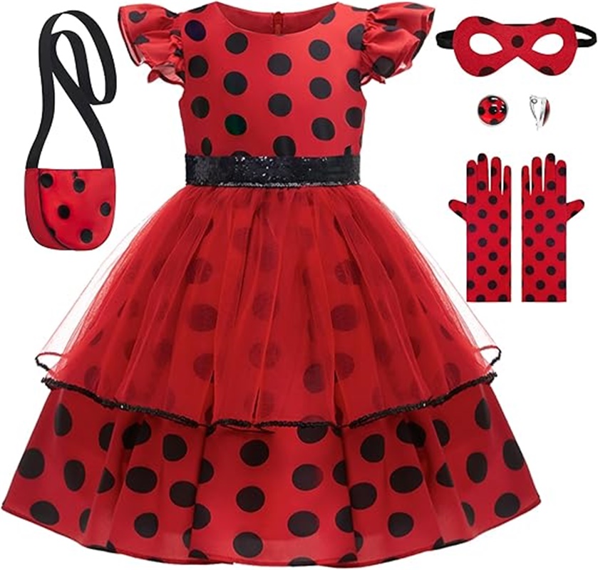 Girls Cosplay Costume Polka Do – Baby Clothing Size Bewertung und Preis