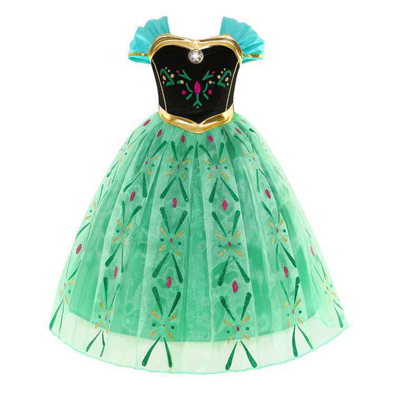 Elsa Anna Princess Dresses Gir – Baby Clothing Size Bewertung und Preis