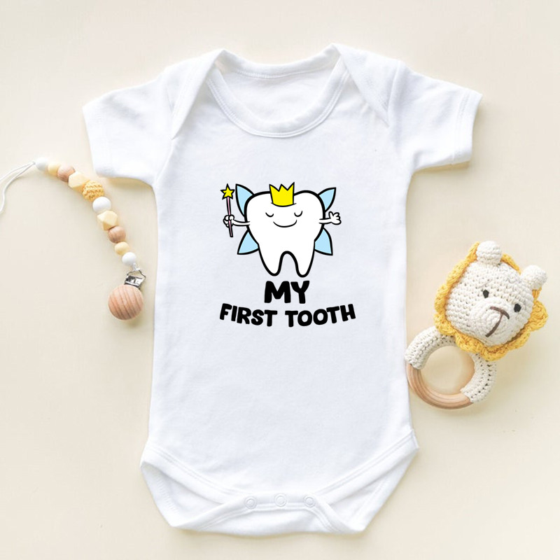 I Got My First Tooth Print Sho – Romper Onesie Baby Bewertung und Preis