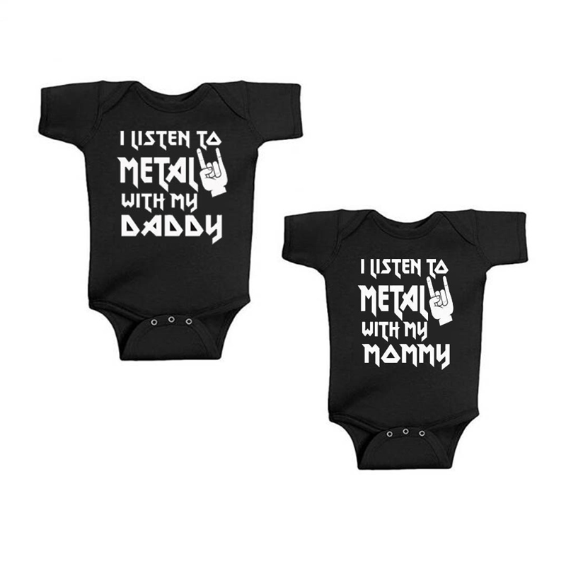 I Listen to Metal with My Dadd – Romper Onesie Baby Bewertung und Preis