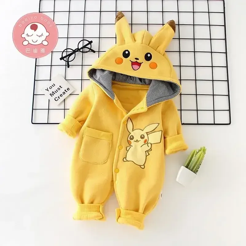 New Cute Cartoon Pokemon Pikac – Romper Onesie Baby Bewertung und Preis