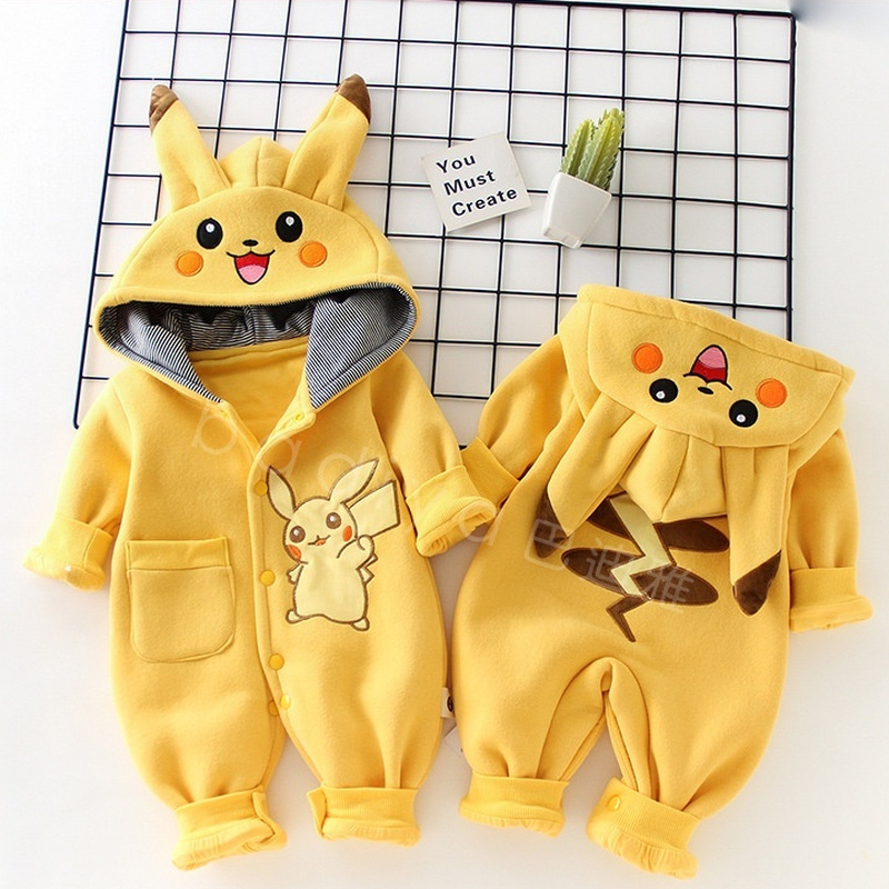 New Cute Cartoon Pokemon Pikac – Romper Onesie Baby Bewertung und Preis