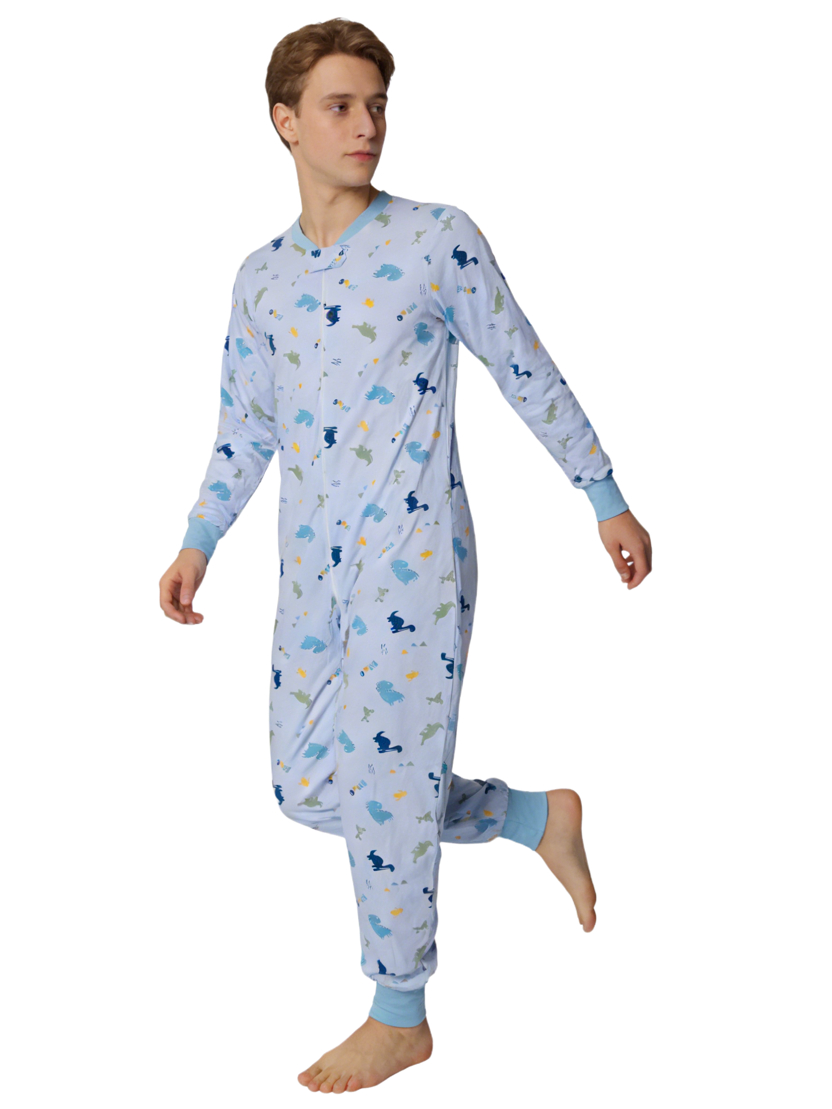 Adult blue dinosaur onesie wit – Romper Onesie Baby Bewertung und Preis