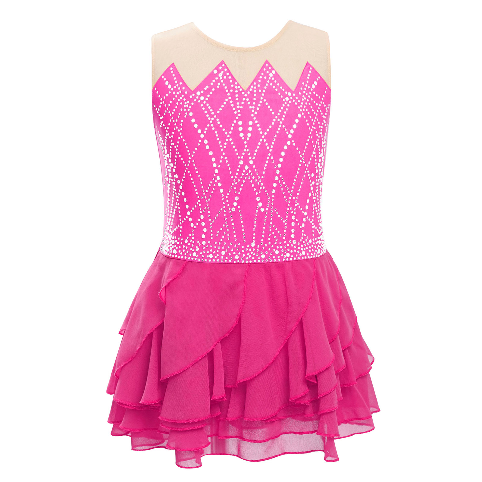 Girls Mesh Figure Skating Dres – Baby Clothing Size Bewertung und Preis
