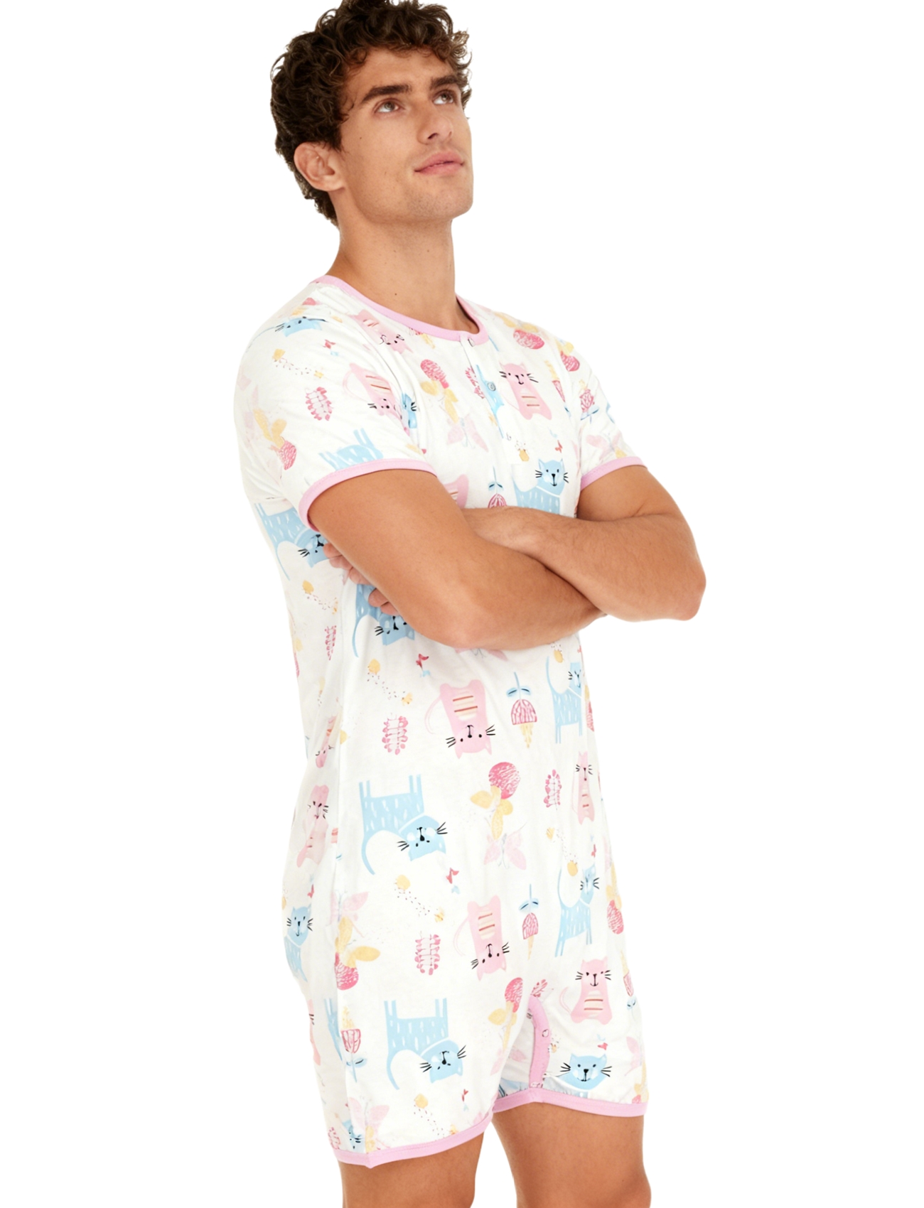 Pink Cat Bodysuit with Short L – Romper Onesie Baby Bewertung und Preis