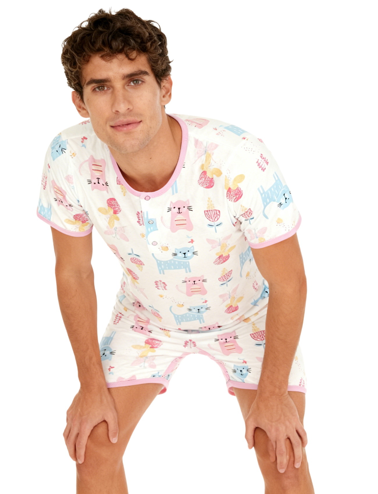 Pink Cat Bodysuit with Short L – Romper Onesie Baby Bewertung und Preis